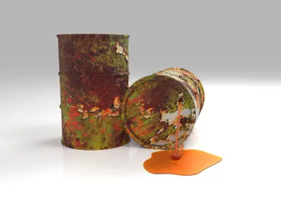 Oil barrel  3D model