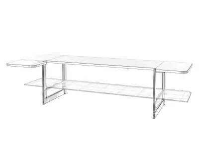 Valery 1 Rectangular Coffee Table 3D model