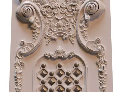 Ornament wall 3D model