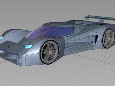 sport car  3D model shop