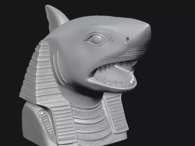 shark 3D print model