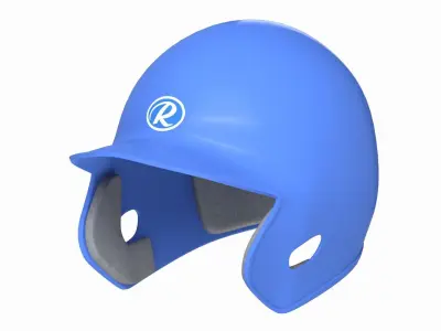 Baseball Batting Helmet 02 3D model