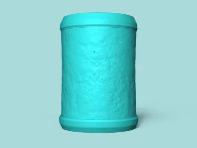 Vase 15 with Plate - Simple Plant Pot - Home Decor 3D print model