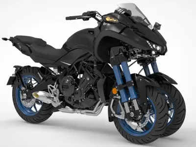 Yamaha Niken Low-poly 3D model