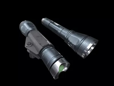 Flashlight B GameReady Free low-poly 3D model