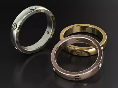 trendy love friendship  luxury diamond 3D print model