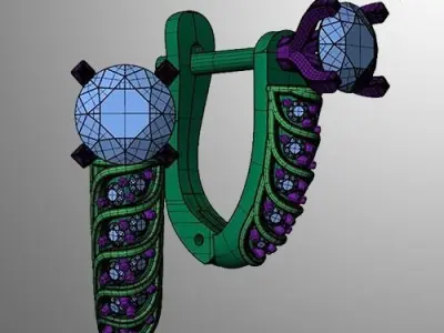 Earrings 40 3D print model