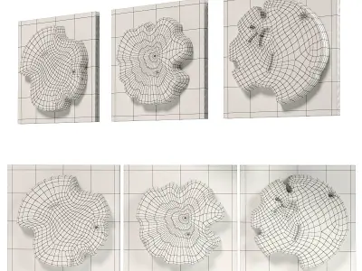 Uttermost Kolini wood wall decor 3D model