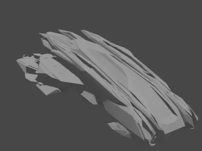 Space Dash Low-poly 3D model