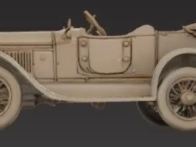 Historical Classic Car 3D Model 1910s 30s 3D print model