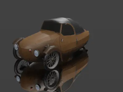 Velorex  3-wheeler car   Low-poly 3D model