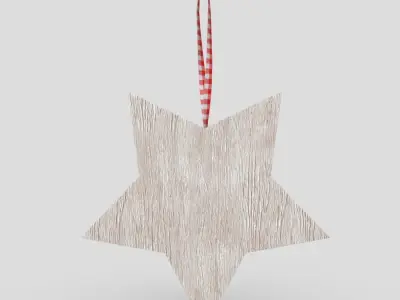 Deco Star Low-poly 3D model