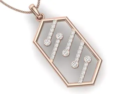 luxury diamond pendant 3D print model