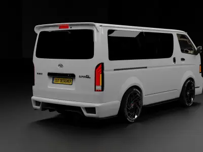 TOYOTA  Hiace KDH Van 3D model