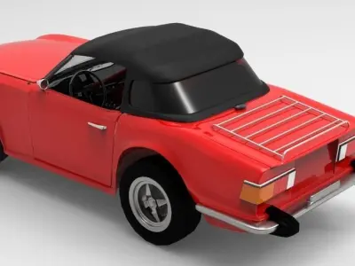 Triumph TR6 1975 3D model
