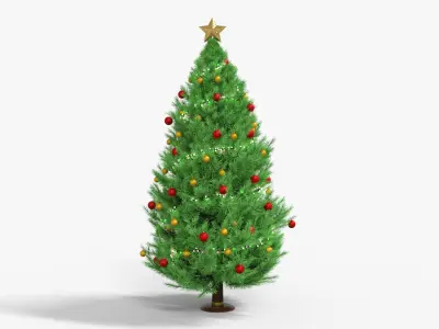 Christmas Tree Low-poly 3D model