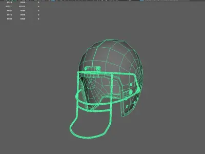 Baseball helmet Low-poly 3D model purchase