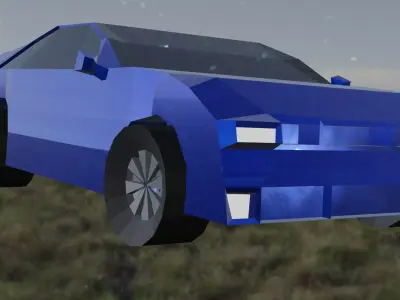 A Low  Poly Car Free low-poly 3D model