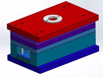 Injection Mold Design for Plastic Item 3D print model