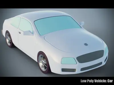 Low Poly Vehicle - Car Low-poly 3D model