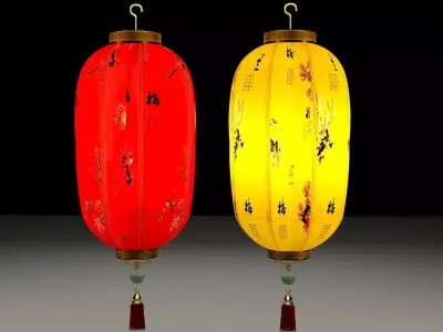 Chnese red lantern 3D model