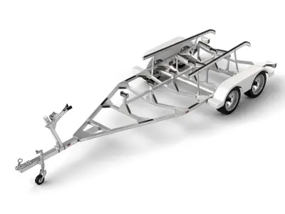 Boat Trailer 01 3D model