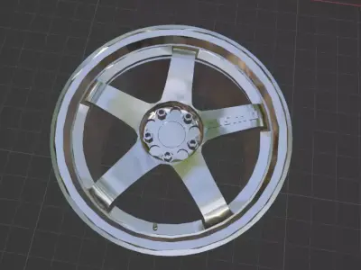 LMGT4 Wheels Rims 3D Print Ready Model Nismo Nissan Motorsport 3D print model