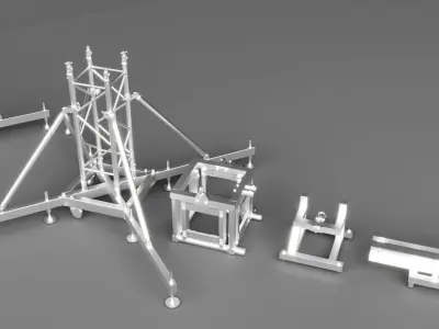 Detailed Truss Model 3D model