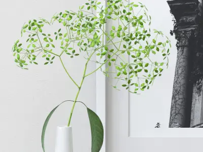 BESTA Storage combination with doors Glassvik frosted glass 3D model