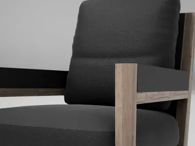 Flexform Margaret Chair UE4 Low-poly 3D model