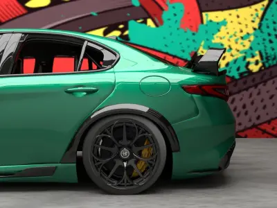 Alfa Romeo Giulia GTAM Stage3 3D model