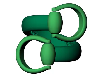 Gold ring 3D print model