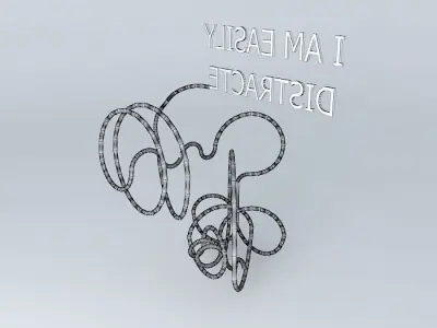 I AM EASILY DISTRACTED Free 3D model