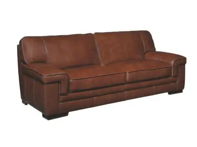 Keara Leather Sofa 3D model