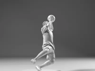 Footballer 05 GoalKeeper 01 Stl 3D print model