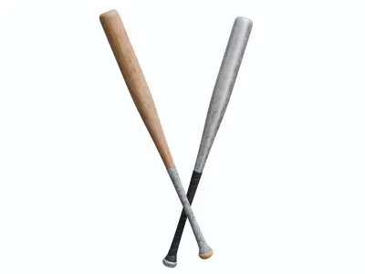 Baseball Bats 01 Low-poly 3D model