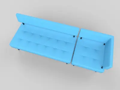 Sofa set 3D model purchase