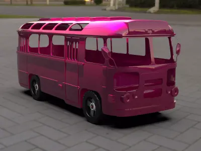 Bus PAZ 672 3D print model