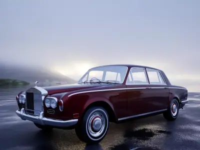 Retro Car 1970 3D model