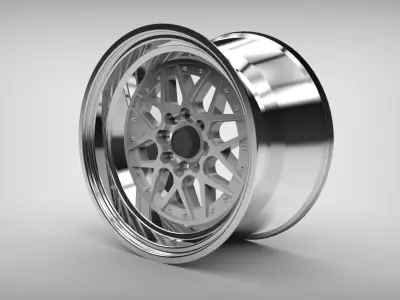 1039 Wheels Low-poly 3D model