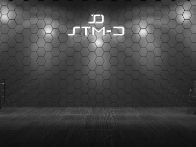 STM-D hexagon wall parametric model 160 Low-poly 3D model