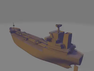 Tanker ship miniature 3D print model