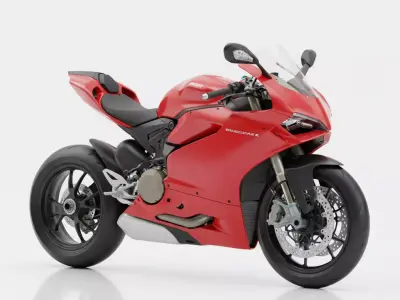 Ducati Panigale V4 Low-poly 3D model