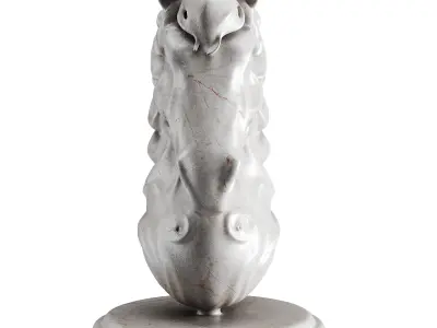Horse statue Low-poly 3D model shop