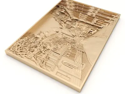 Panel 6 - City View - CNC 3D model