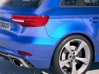 Audi RS3 Sportback 2018 3D model