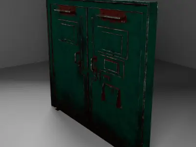Photorealistic Door 3D Model  PBR Textured Maya  Free 3D model
