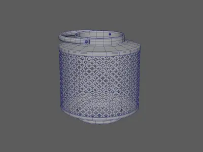 Weathered Metal Lantern 3D model