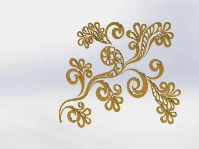 Flower Ornament 3D model