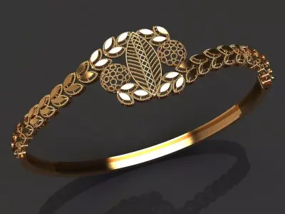1383 Leaflight Embrace Bracelet 8gm 3D print model